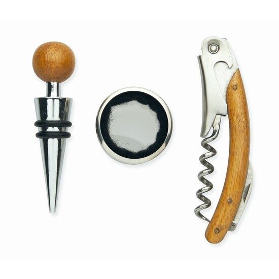 Wein-Set in Bambus-Box