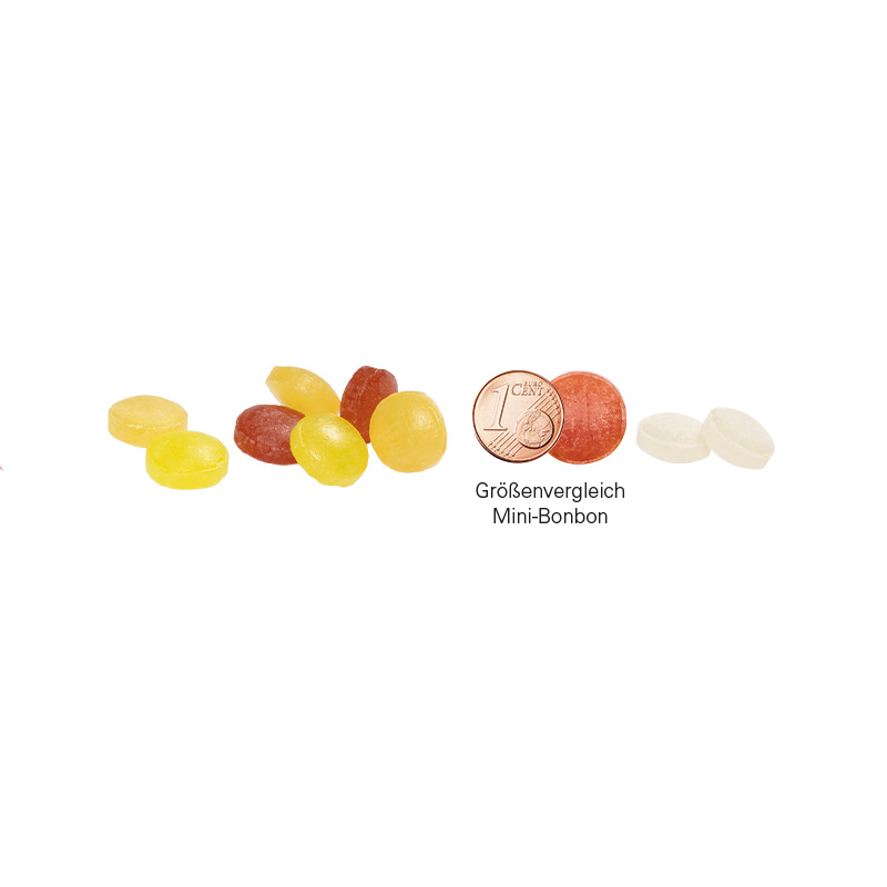 Midi Dose, weiß Mini Bonbons Japanische Minze