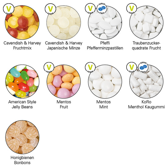 Midi Dose, weiß, American Style Jelly Beans