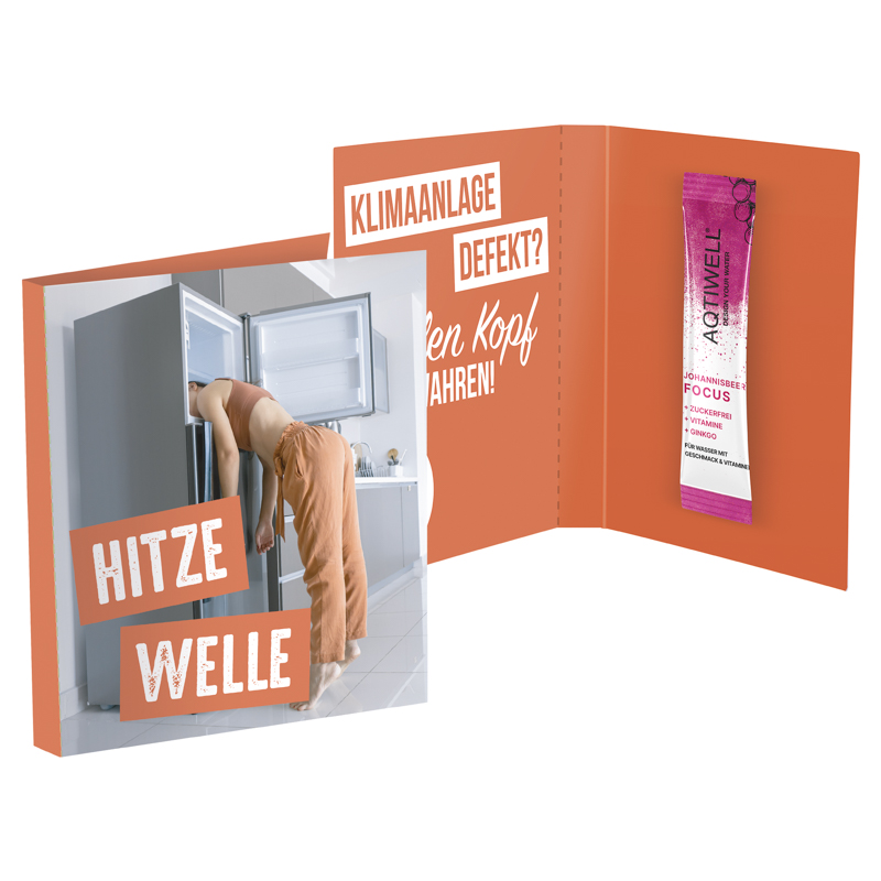 Werbekarte Midi, Aqtiwell® FOCUS