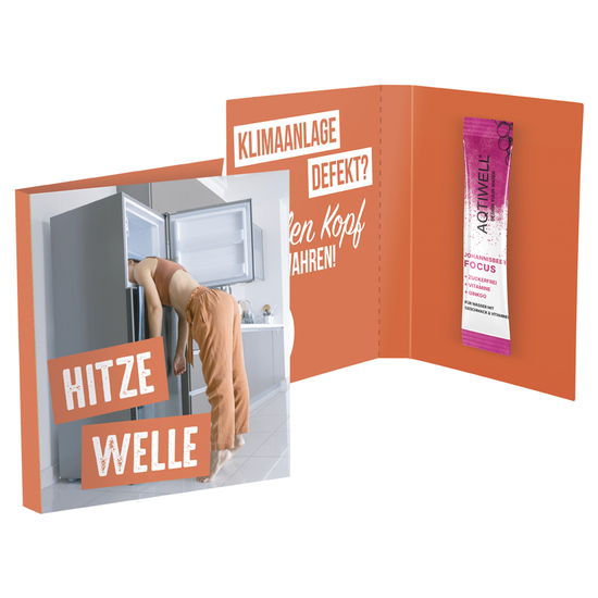 Werbekarte Midi, Aqtiwell® FOCUS