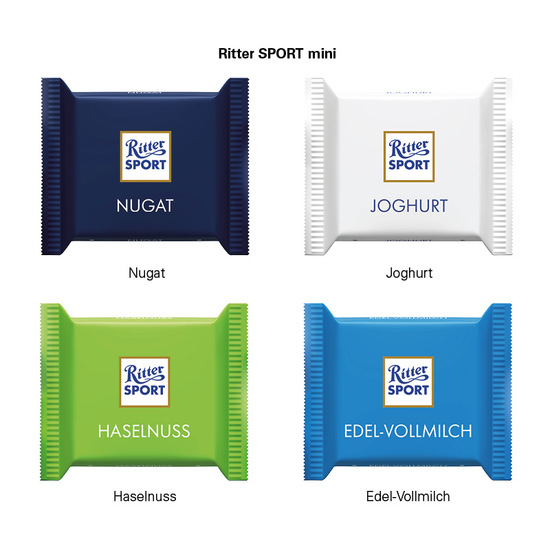 Adventsautomat ECO Midi, 24 Ritter SPORT mini