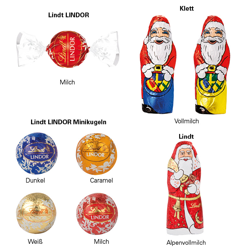 Klappbox S, LINDOR Milchkugeln