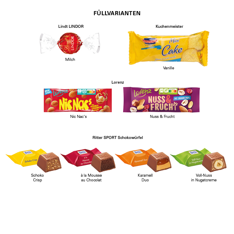 3D-Präsent Transporter, Lindt LINDOR Milchkugeln