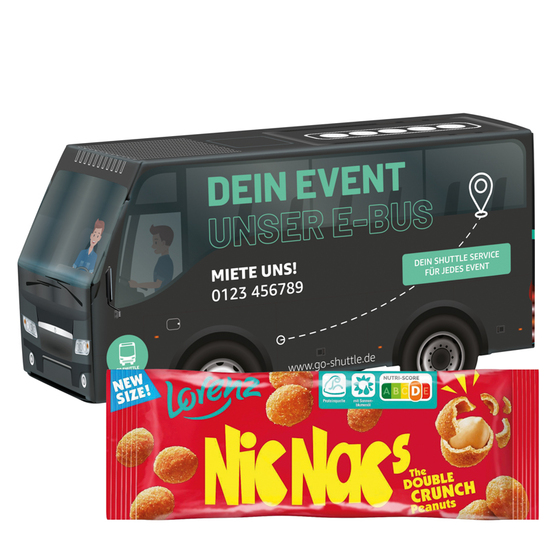 3D-Präsent Bus, Lorenz Nic Nac's Erdnüsse