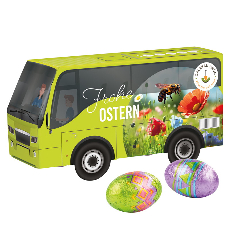 3D-Präsent Bus, Klett Ostereier
