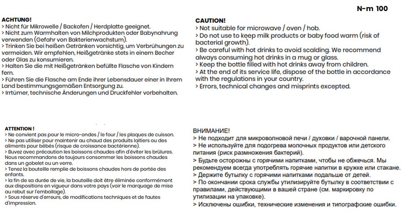 FOCUS Vakuumflasche Edelstahl