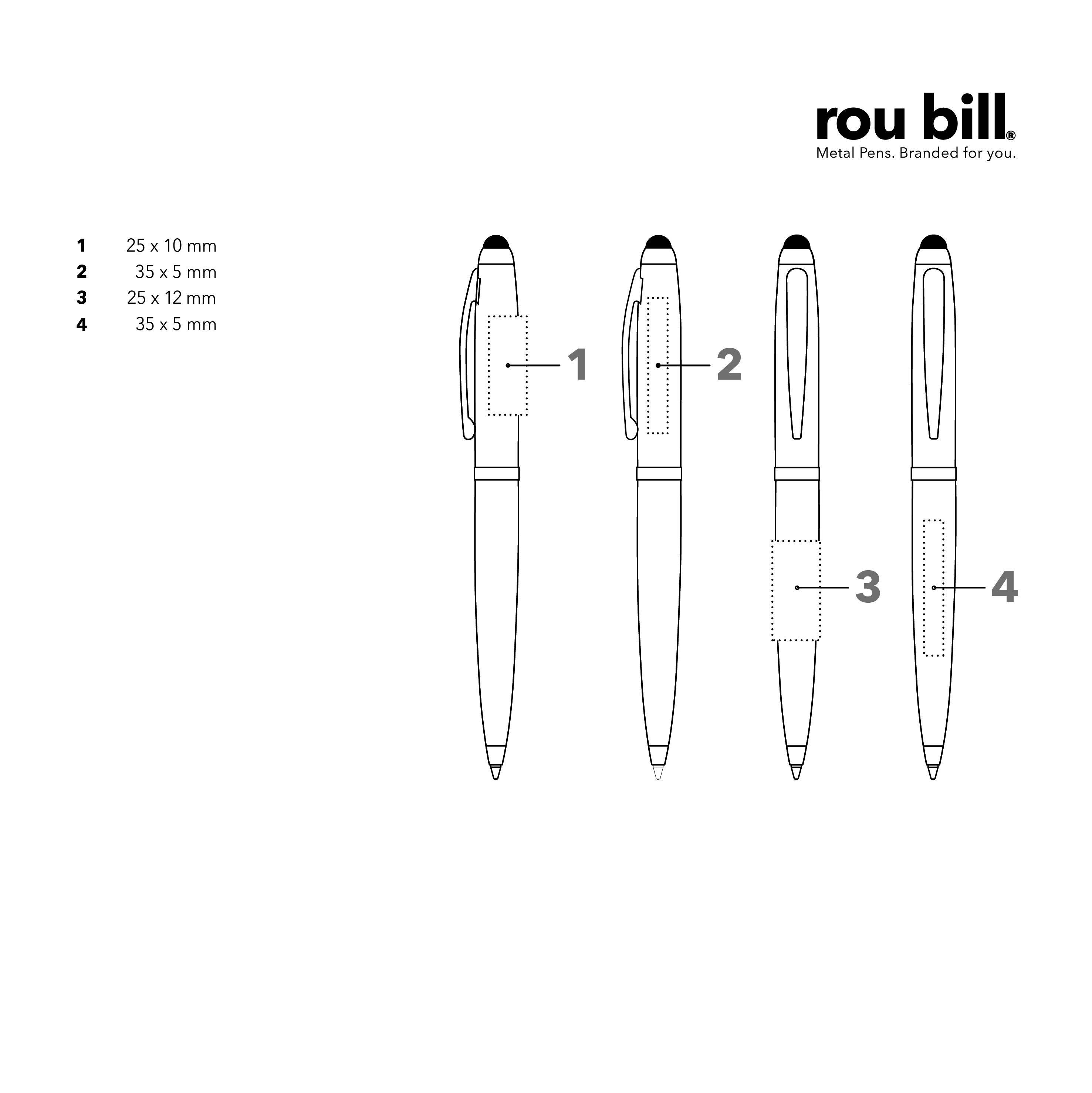 roubill Nautic Black  Drehkugelschreiber