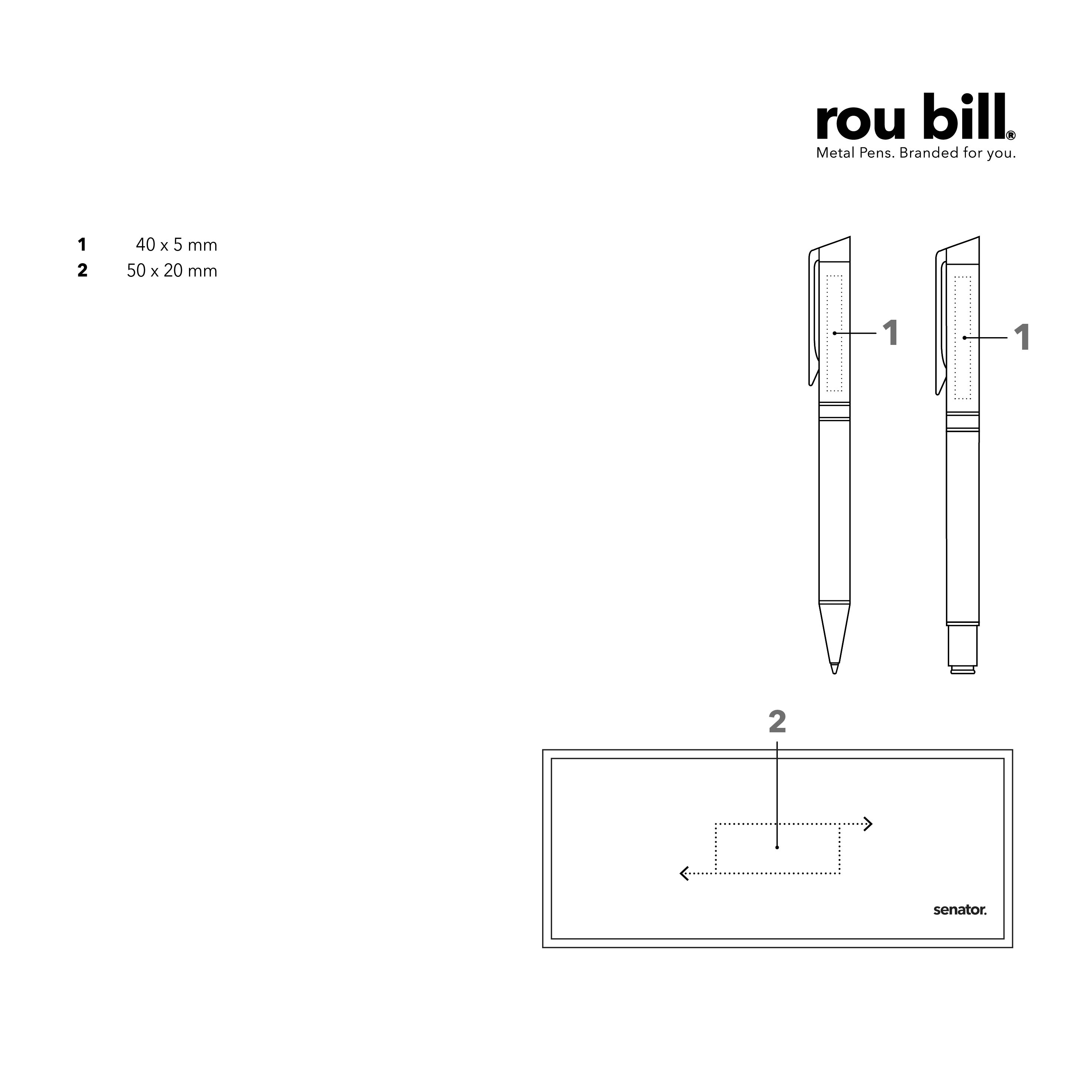 roubill Tizio  Set (Drehkugelschreiber+ Füllhalter)