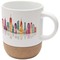 Bari 300 ml Sublimation Keramiktasse mit Korkdetails