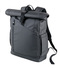 TROIKA Roll Top Rucksack TROIKA BLACK ROLL TOP