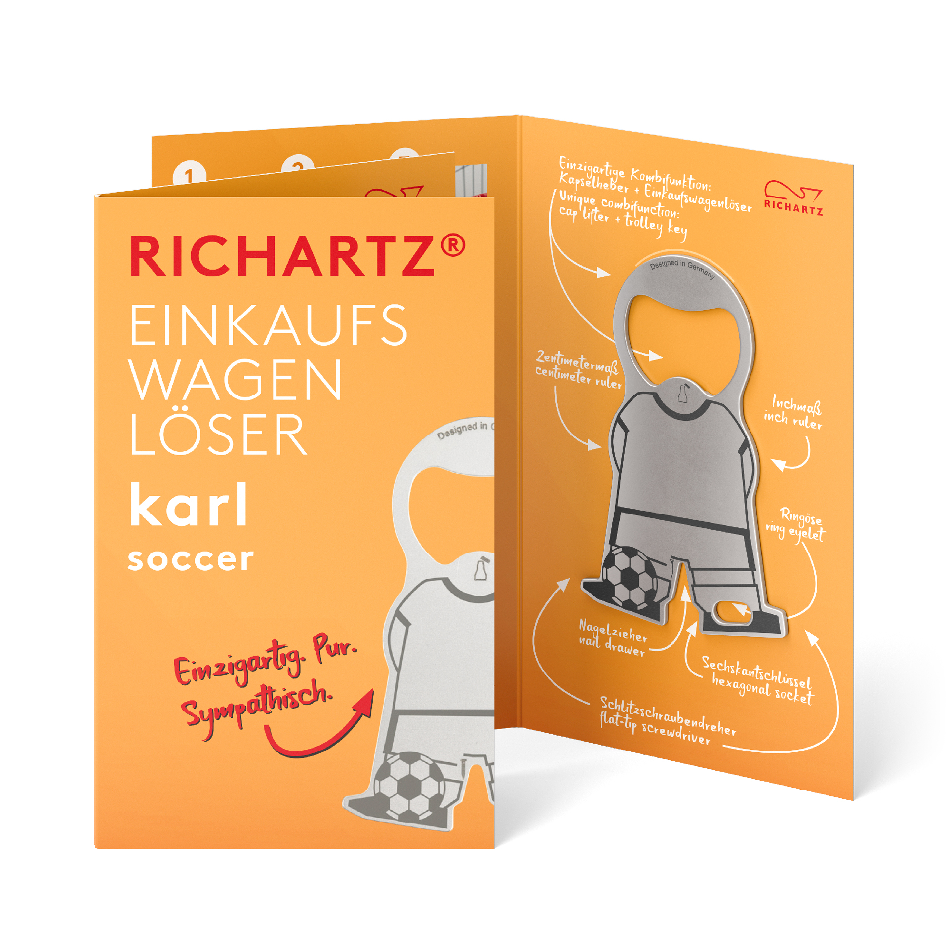 RICHARTZ® EINKAUFSWAGENLÖSER karl soccer