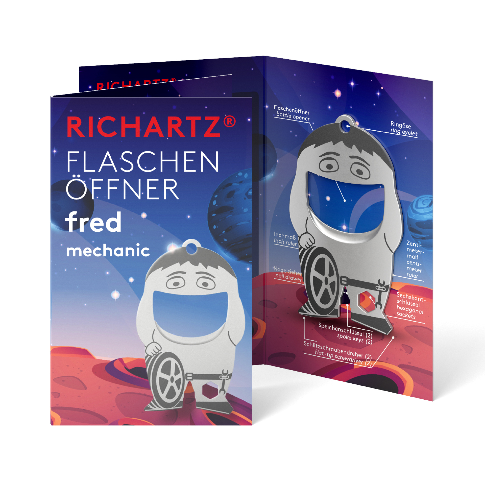 RICHARTZ® FLASCHENÖFFNER fred mechanic