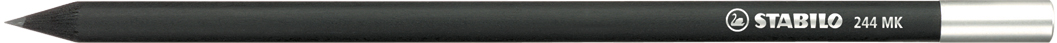 STABILO Grafitstift schwarz mit Metallkapsel