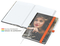 Match-Book White Bestseller A5 Cover-Star gloss-individuell, orange