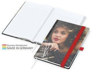 Match-Book White Bestseller A5 Cover-Star gloss-individuell, rot