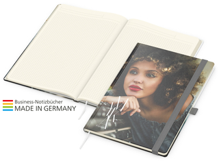 Match-Book Creme Bestseller A4 Cover-Star matt-individuell, silbergrau