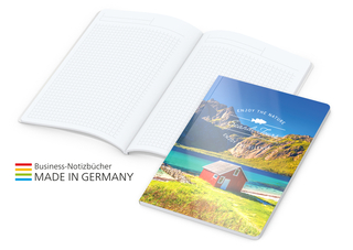 Notizbuch Copy-Book White bestseller A5, matt-individuell