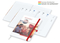 Buchkalender Match-Hybrid White Bestseller A4, Cover-Star gloss, rot