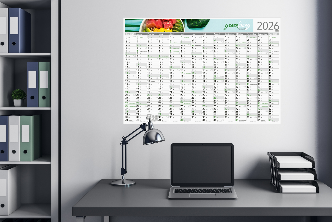 Wandplaner Horizont Recycling