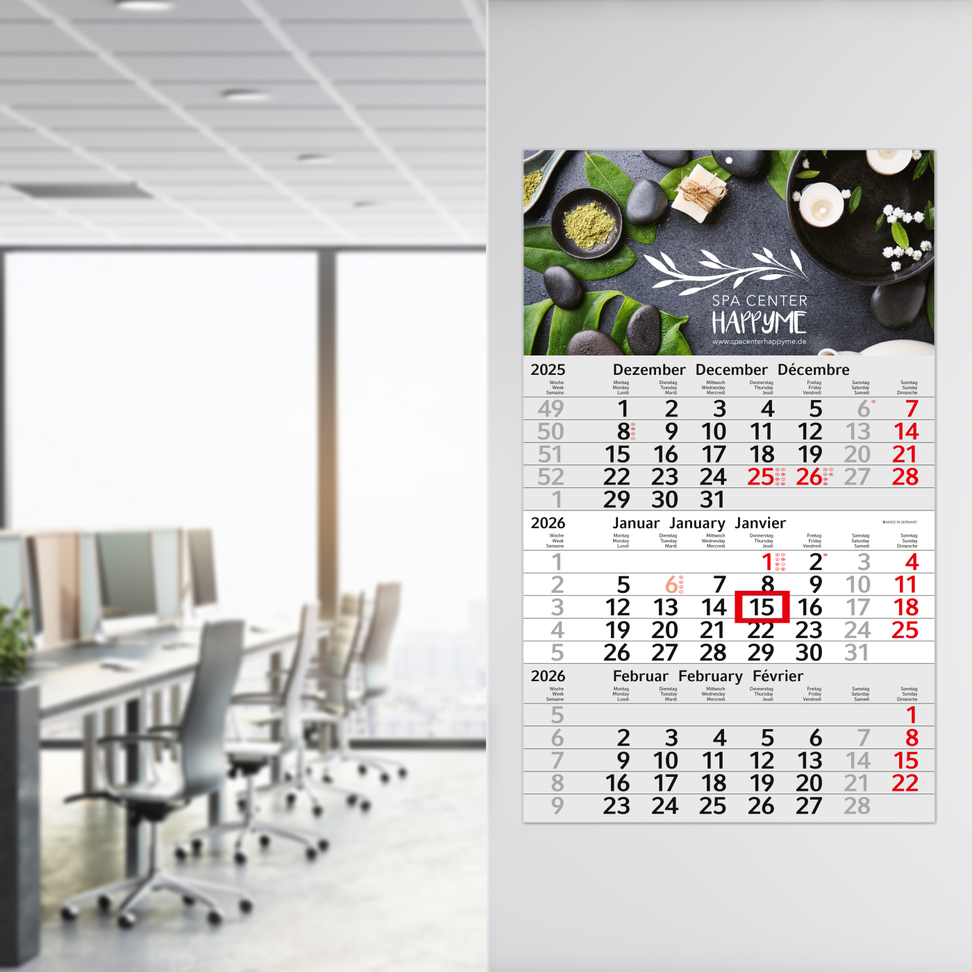 3-Monatskalender Budget 3 Bestseller (Einblatt)