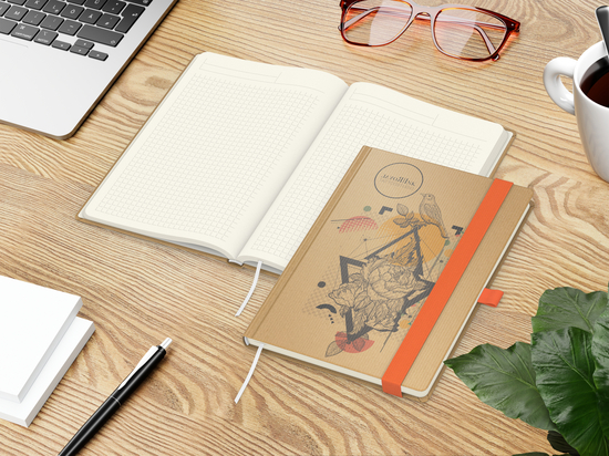 Notizbuch Match-Book Creme A5 Natura Bestseller