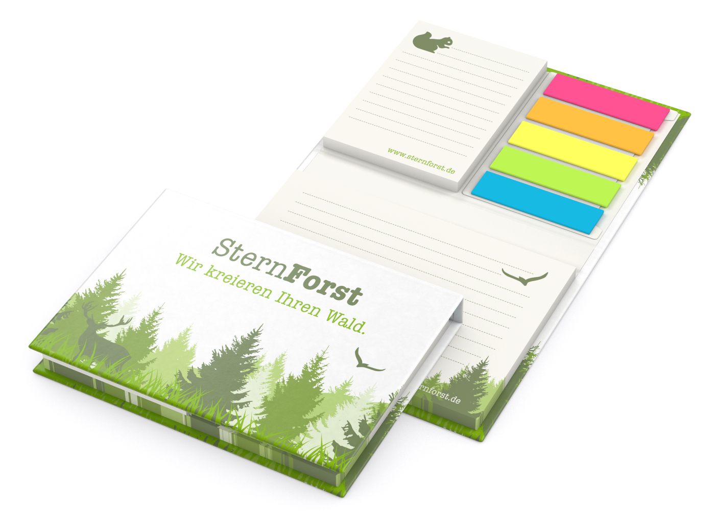 Haftnotiz-Set Brüssel Individuell Natura Recycling, 50/50 Blatt