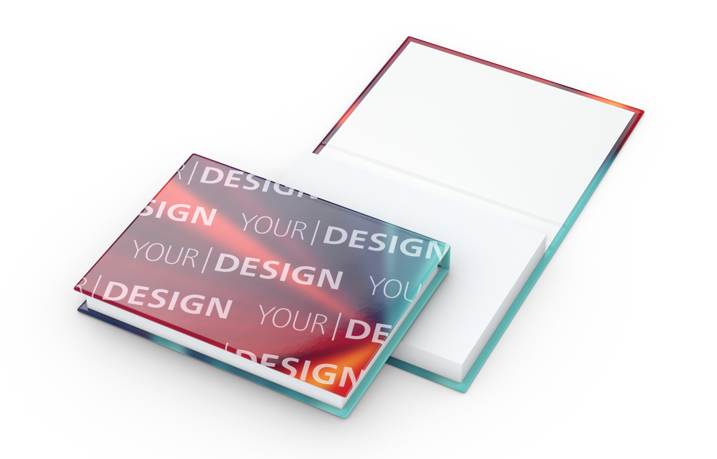 Haftnotiz-Set Dublin Bookcover White Bestseller, gloss-individuell