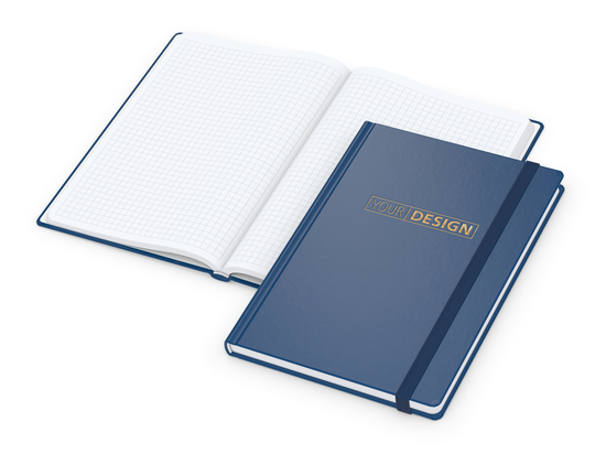 Notizbuch Easy-Book Comfort Bestseller, A5, dunkelblau inkl. Goldprägung