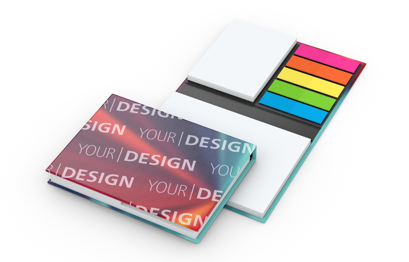 Haftnotiz-Set London Bookcover White Bestseller, matt-individuell