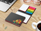 Haftnotiz-Set London Bookcover White Bestseller, matt-individuell, Farbschnitt rot