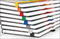 Notizbuch Match-Book White Bestseller, A4, Cover-Star, matt-individuell, mittelblau