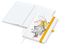 Notizbuch Match-Book White Bestseller, A5, Natura, individuell, gelb