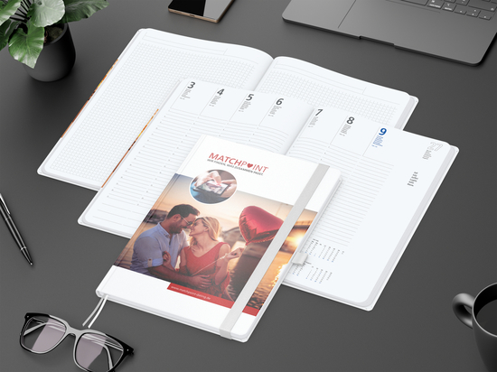 Wochenplaner Match-Hybrid White Bestseller, A4, Cover-Star gloss, weiß