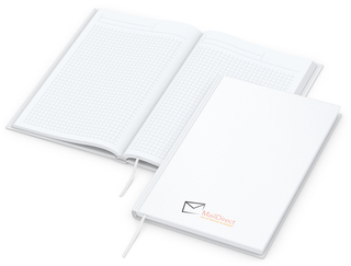 Notizbuch Note-Book Bestseller, A5, matt-weiß
