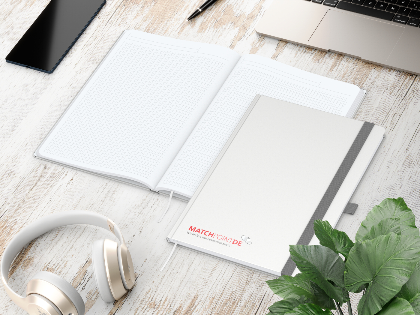 Notizbuch Vision-Book White Bestseller, A4, weiß