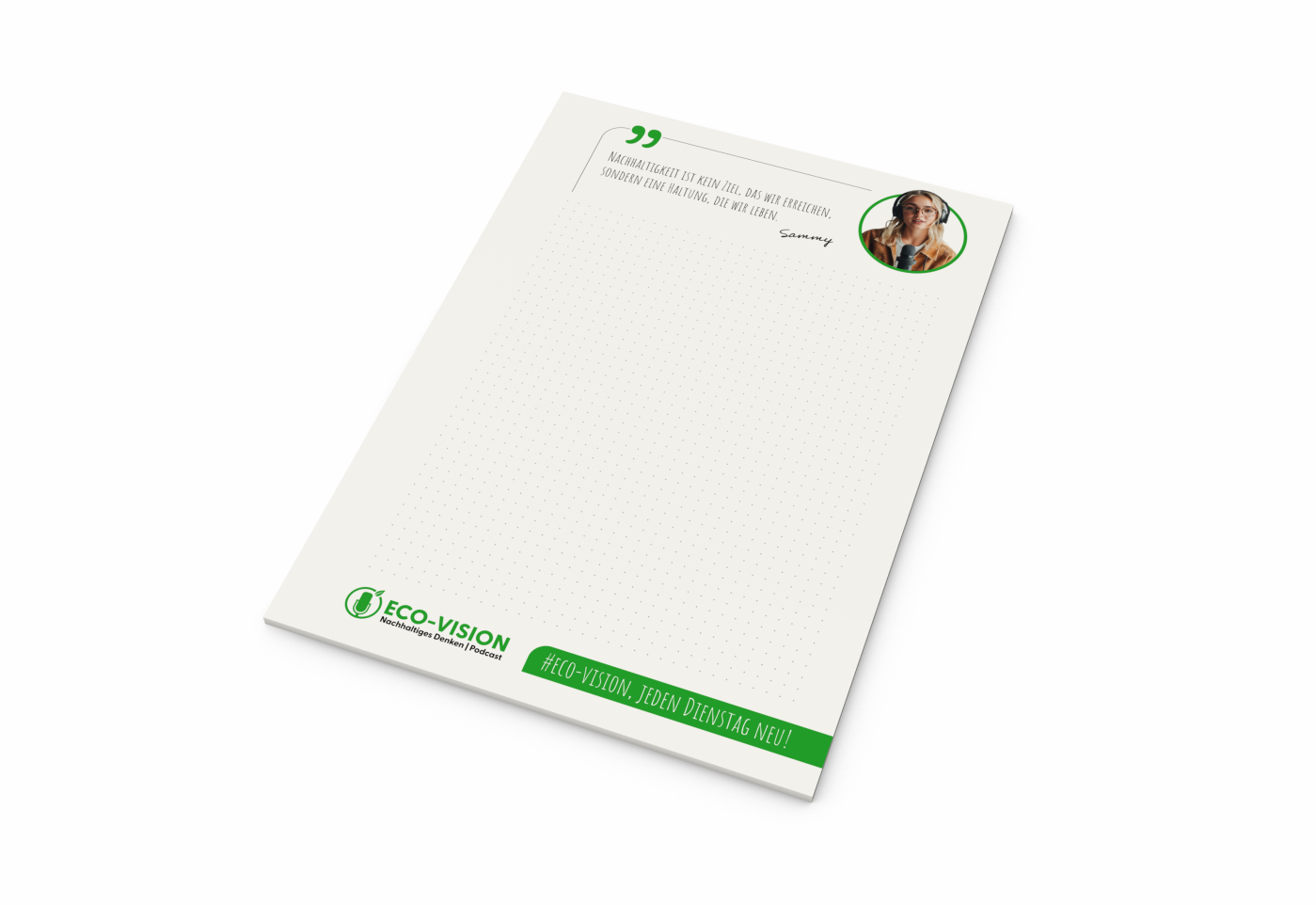 Schreibblock Recycling, A4, 50 Blatt