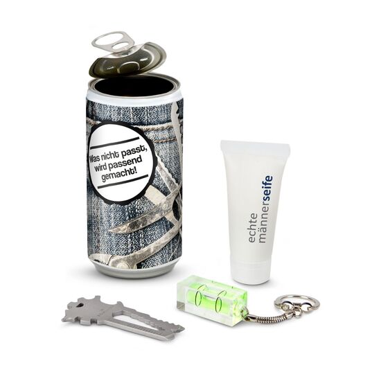 Geschenkset / Präsenteset: SPA Dose - Etikett Danke 2K1223f