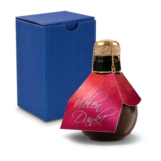 Origineller Sekt Vielen Dank - Karton Blau, 125 ml 2K1358j3