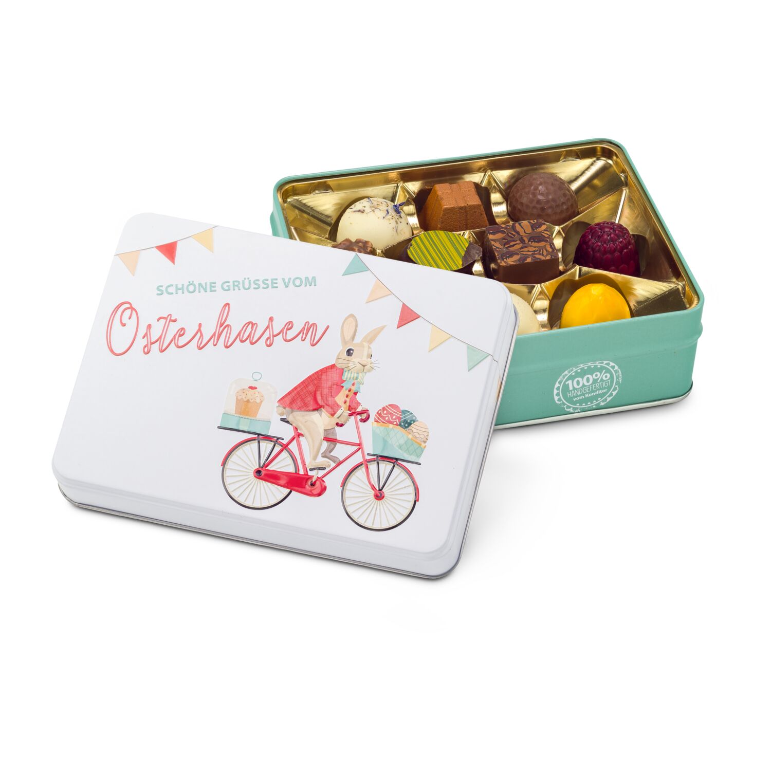 Geschenkartikel / Präsentartikel: Hasenvater - Pralinen 125 g 2K1634c