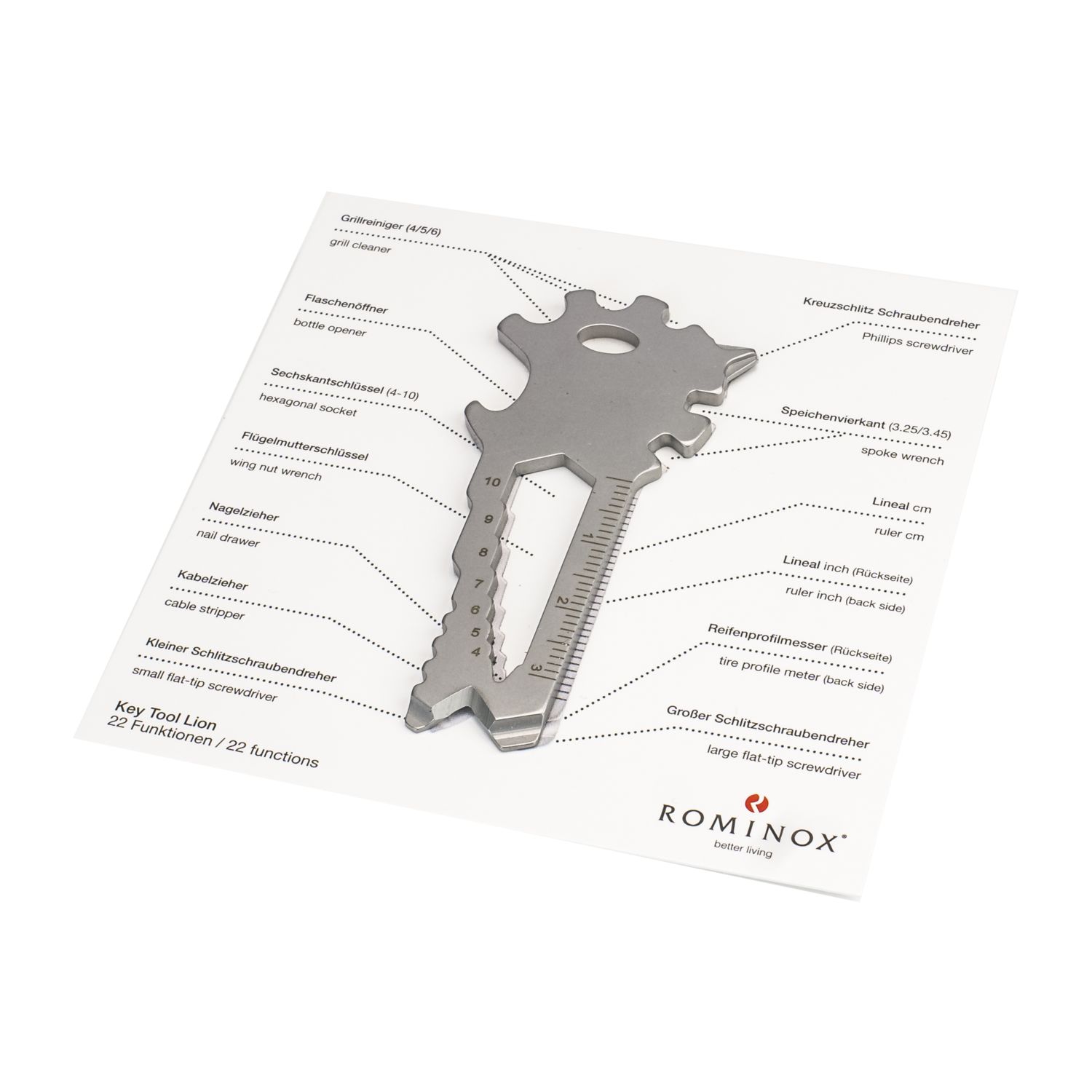 ROMINOX® Key Tool Lion (22 Funktionen) Große Helden (Einzelhandel) 2K2105b