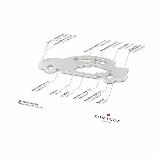 ROMINOX® Key Tool Car/Auto (18 Funktionen) Frohe Weihnachten 2K2201p