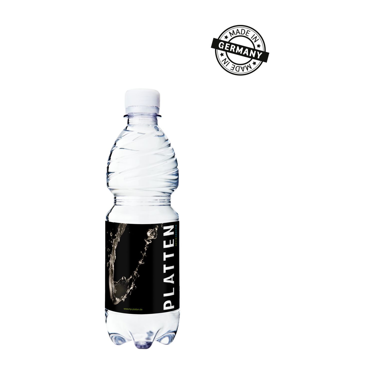 500 ml PromoWater - Mineralwasser - Papier-Etikett 2P004P