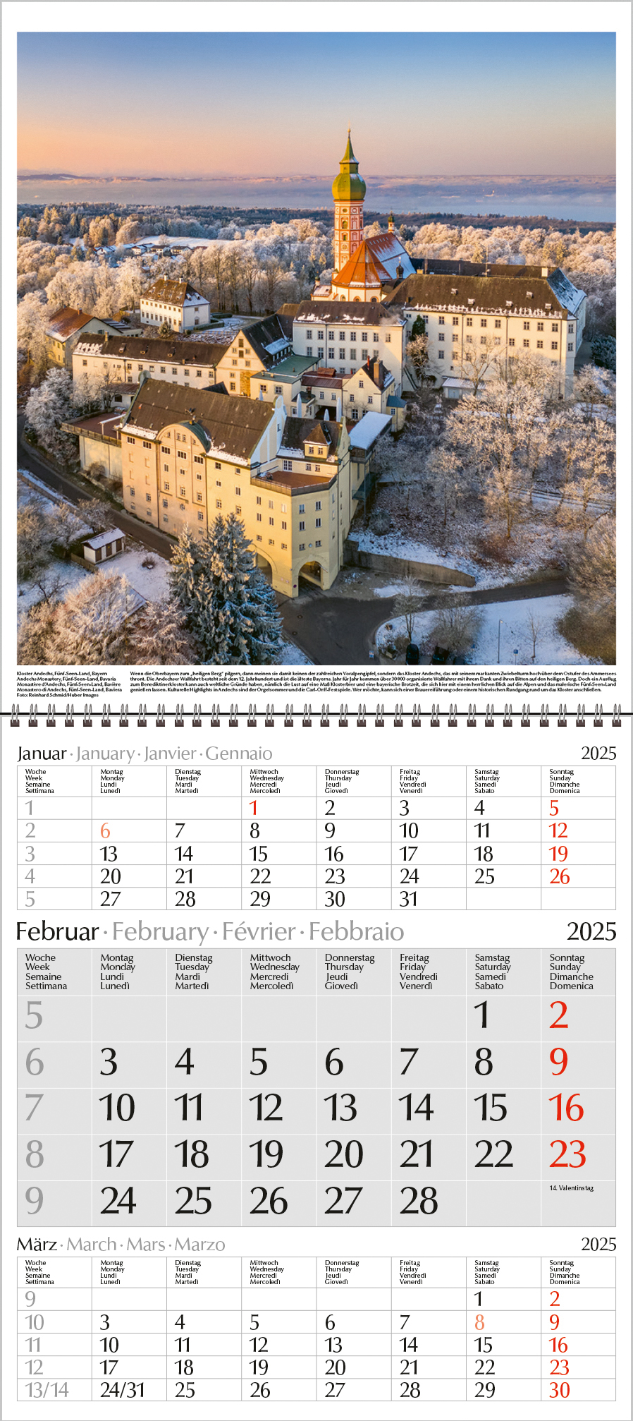 Deutschland Faltkalender