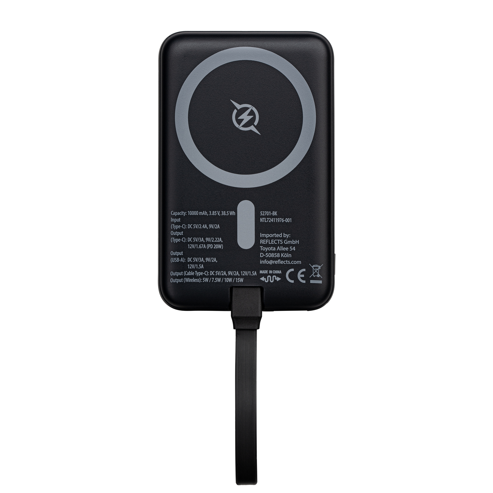 Magnetische 15W Wireless Powerbank REEVES-DAIYMO 10000 mAh