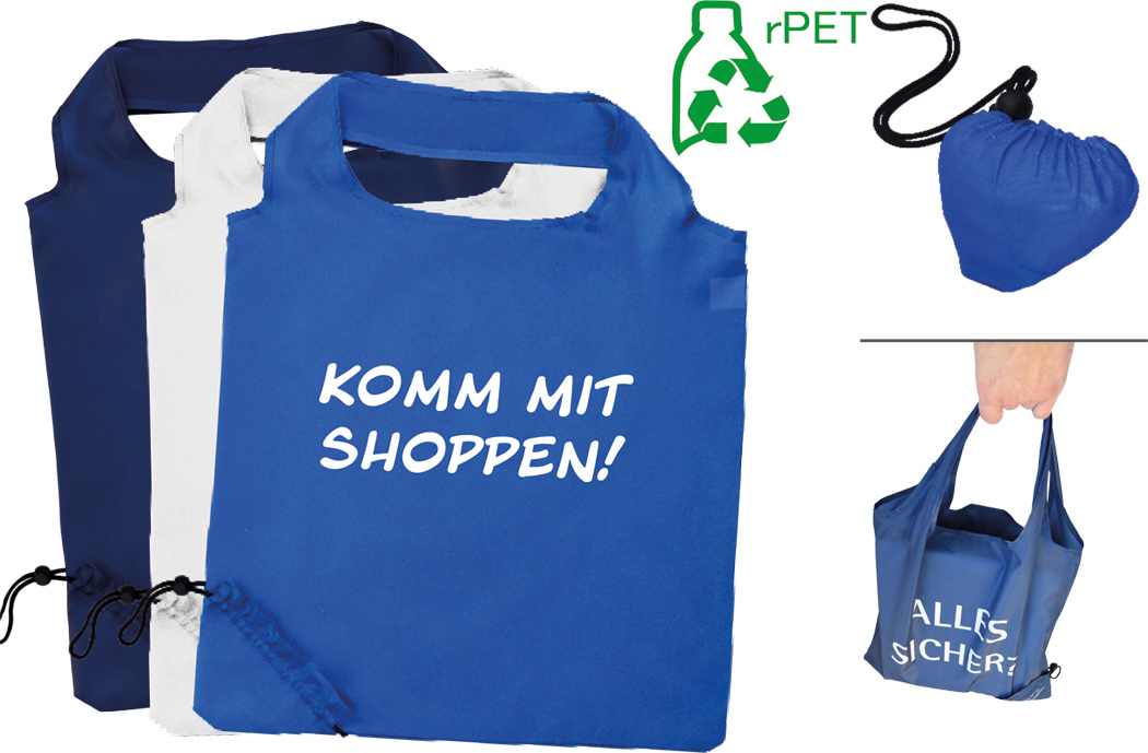 Faltbare rPET Einkaufstasche Hamburg