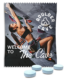 Upsters Koffeinbonbon Peppermint 2,72 g Peppermint Standardfolie weiß