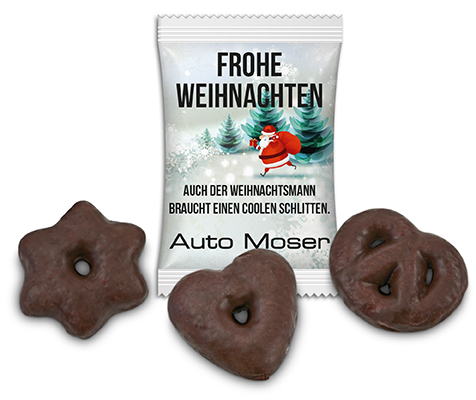 Mini Dreierlei im Werbetütchen 12 g  Standard-Folie weiß