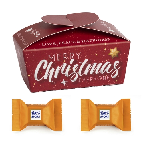Xmas Ballotin 16 g Ritter Sport: Karamel Duo