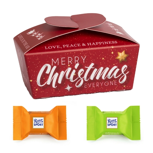 Xmas Ballotin 16 g Ritter Sport: Karamel Duo & Voll-Nuss